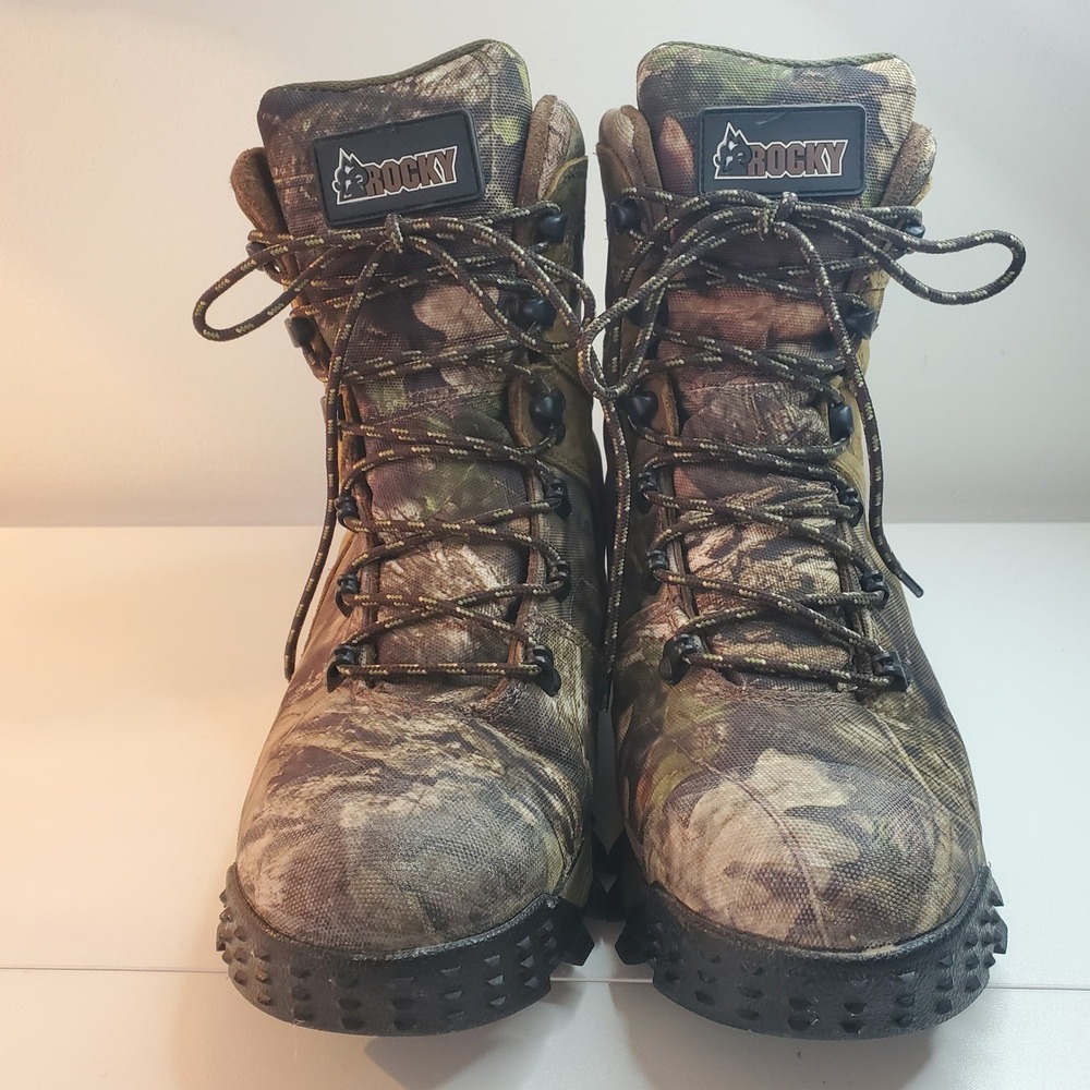 Rocky Waterproof Hunting Boots 800g Thinsulate Ultra Camo Leather P248327